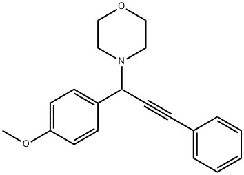 4-[1-(4-METHOXYPHENYL)-3-PHENYLPROP-2-YNYL]MORPHOLINE Struktur