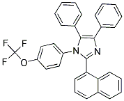 TRIFLUORO(4-(2-NAPHTHYL-4,5-DIPHENYLIMIDAZOLYL)PHENOXY)METHANE Struktur