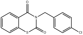 3-(4-CHLOROBENZYL)-2H-1,3-BENZOTHIAZINE-2,4(3H)-DIONE Struktur