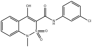 N-(3-CHLOROPHENYL)-4-HYDROXY-1-METHYL-2,2-DIOXO-1,2-DIHYDRO-2LAMBDA6,1-BENZOTHIAZINE-3-CARBOXAMIDE Struktur