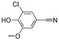 3-CHLORO-4-HYDROXY-5-METHOXYBENZONITRILE Struktur