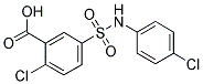 2-CHLORO-5-(4-CHLORO-PHENYLSULFAMOYL)-BENZOIC ACID Struktur