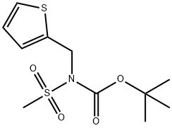 TERT-BUTYL N-(METHYLSULFONYL)-N-(2-THIENYLMETHYL)CARBAMATE Struktur