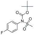 TERT-BUTYL N-(4-FLUOROPHENYL)-N-(METHYLSULFONYL)CARBAMATE Struktur