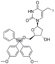 5'-O-(4,4'-DIMETHOXYTRITYL) [METHYL-3H]- THYMIDINE Struktur