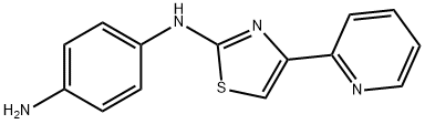 N-(4-PYRIDIN-2-YL-THIAZOL-2-YL)BENZENE-1,4-DIAMINE Struktur