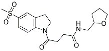 2,3-DIHYDRO-5-(METHYLSULPHONYL)-G-OXO-N-(TETRAHYDROFURFURYL)-1-(1H)-INDOLEBUTANAMIDE Struktur