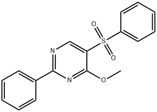 4-METHOXY-2-PHENYL-5-(PHENYLSULFONYL)PYRIMIDINE Struktur