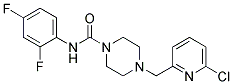 4-[(6-CHLOROPYRIDIN-2-YL)METHYL]-N-(2,4-DIFLUOROPHENYL)PIPERAZINE-1-CARBOXAMIDE Struktur