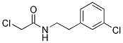 2-CHLORO-N-[2-(3-CHLOROPHENYL)ETHYL]ACETAMIDE Struktur