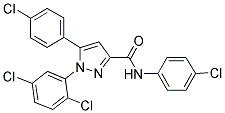 N,5-BIS(4-CHLOROPHENYL)-1-(2,5-DICHLOROPHENYL)-1H-PYRAZOLE-3-CARBOXAMIDE Struktur