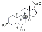 5-ALPHA-PREGNAN-3-BETA, 6-BETA-DIOL-20-ONE Struktur