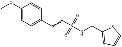 (E)-2-(4-METHOXYPHENYL)-N-(2-THIENYLMETHYL)-1-ETHENESULFONAMIDE Struktur