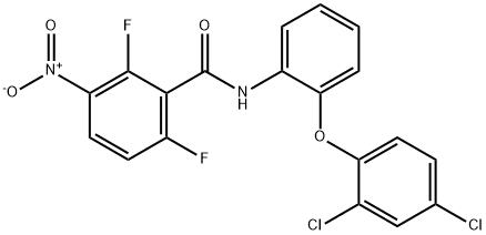 N-[2-(2,4-DICHLOROPHENOXY)PHENYL]-2,6-DIFLUORO-3-NITROBENZAMIDE Struktur