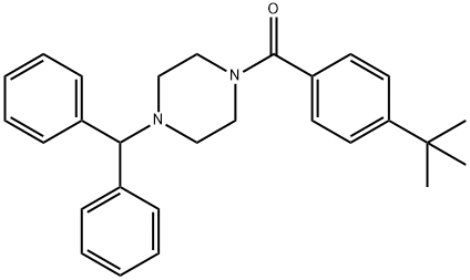 4-(TERT-BUTYL)PHENYL (4-(DIPHENYLMETHYL)PIPERAZINYL KETONE Struktur