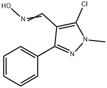 5-CHLORO-1-METHYL-3-PHENYL-1H-PYRAZOLE-4-CARBALDEHYDE OXIME Struktur