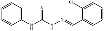 2-[(E)-(2-CHLOROPHENYL)METHYLIDENE]-N-PHENYL-1-HYDRAZINECARBOTHIOAMIDE Struktur