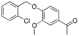 1-(4-[(2-CHLOROBENZYL)OXY]-3-METHOXYPHENYL)ETHANONE Struktur