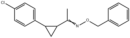 1-[2-(4-CHLOROPHENYL)CYCLOPROPYL]-1-ETHANONE O-BENZYLOXIME Struktur