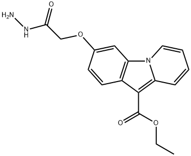 ETHYL 3-(2-HYDRAZINO-2-OXOETHOXY)PYRIDO[1,2-A]INDOLE-10-CARBOXYLATE Struktur