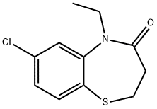 7-CHLORO-5-ETHYL-2,3-DIHYDRO-1,5-BENZOTHIAZEPIN-4(5H)-ONE Struktur