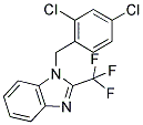 1-(2,4-DICHLOROBENZYL)-2-(TRIFLUOROMETHYL)-1H-1,3-BENZIMIDAZOLE Struktur