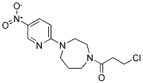 3-CHLORO-1-[4-(5-NITROPYRIDIN-2-YL)-1,4-DIAZEPAN-1-YL]PROPAN-1-ONE Struktur