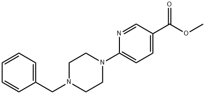 METHYL 6-(4-BENZYLPIPERAZINO)NICOTINATE Struktur