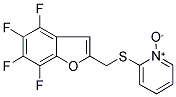 2-([(4,5,6,7-TETRAFLUORO-1-BENZOFURAN-2-YL)METHYL]THIO)PYRIDINIUM-1-OLATE Struktur