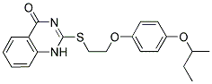 2-([2-(4-SEC-BUTOXYPHENOXY)ETHYL]THIO)QUINAZOLIN-4(1H)-ONE Struktur