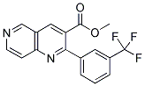 2-[3-(TRIFLUOROMETHYL)PHENYL]-1,6-NAPHTHYRIDINE-3-CARBOXYLIC ACID, METHYL ESTER Struktur