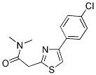 2-[4-(4-CHLOROPHENYL)-1,3-THIAZOL-2-YL]-N,N-DIMETHYLACETAMIDE Struktur