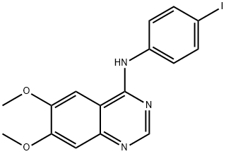 N-(4-IODOPHENYL)-6,7-DIMETHOXY-4-QUINAZOLINAMINE Struktur