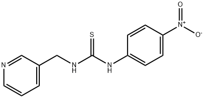 ((4-NITROPHENYL)AMINO)((3-PYRIDYLMETHYL)AMINO)METHANE-1-THIONE Struktur