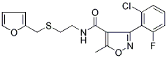 3-(2-CHLORO-6-FLUOROPHENYL)-N-(2-[(2-FURYLMETHYL)THIO]ETHYL)-5-METHYLISOXAZOLE-4-CARBOXAMIDE Struktur