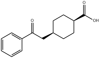 CIS-4-(2-OXO-2-PHENYLETHYL)CYCLOHEXANE-1-CARBOXYLIC ACID Struktur