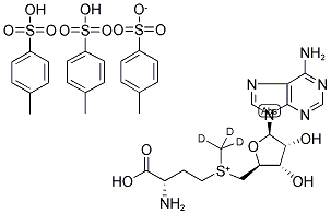 S-ADENOSYL-L-METHIONINE-D3 (S-METHYL-D3) TRI(P-TOLUENESULFONATE) SALT Struktur