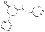 5-PHENYL-3-[(PYRIDIN-4-YLMETHYL)AMINO]CYCLOHEX-2-EN-1-ONE Struktur