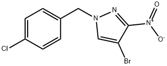 4-BROMO-1-(4-CHLORO-BENZYL)-3-NITRO-1H-PYRAZOLE Struktur