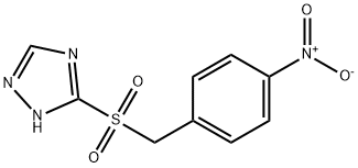 3-[(4-NITROBENZYL)SULFONYL]-1H-1,2,4-TRIAZOLE Struktur