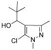 1-(5-CHLORO-1,3-DIMETHYL-1H-PYRAZOL-4-YL)-2,2-DIMETHYLPROPAN-1-OL Struktur