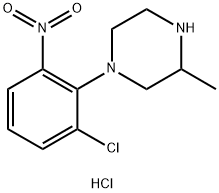 1-(2-CHLORO-6-NITROPHENYL)-3-METHYLPIPERAZINE HYDROCHLORIDE Struktur