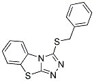 3-(BENZYLTHIO)[1,2,4]TRIAZOLO[3,4-B][1,3]BENZOTHIAZOLE Struktur