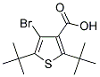 4-BROMO-2,5-DITERT-BUTYLTHIOPHENE-3-CARBOXYLIC ACID Struktur