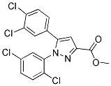 METHYL 1-(2,5-DICHLOROPHENYL)-5-(3,4-DICHLOROPHENYL)-1H-PYRAZOLE-3-CARBOXYLATE Struktur