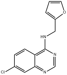 7-CHLORO-N-(2-FURYLMETHYL)-4-QUINAZOLINAMINE Struktur