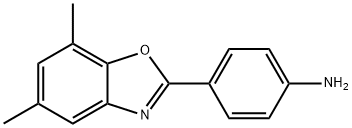 4-(5,7-DIMETHYL-BENZOOXAZOL-2-YL)-PHENYLAMINE Struktur