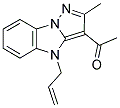 1-(4-ALLYL-2-METHYL-4H-PYRAZOLO[1,5-A]BENZIMIDAZOL-3-YL)ETHANONE Struktur