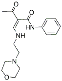 2-ACETYL-3-((2-MORPHOLIN-4-YLETHYL)AMINO)-N-PHENYLPROP-2-ENAMIDE Struktur