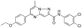 N-(3,4-DICHLOROPHENYL)-5-(4-ETHOXYPHENYL)-7-METHYLPYRAZOLO[1,5-A]PYRIMIDINE-2-CARBOXAMIDE Struktur